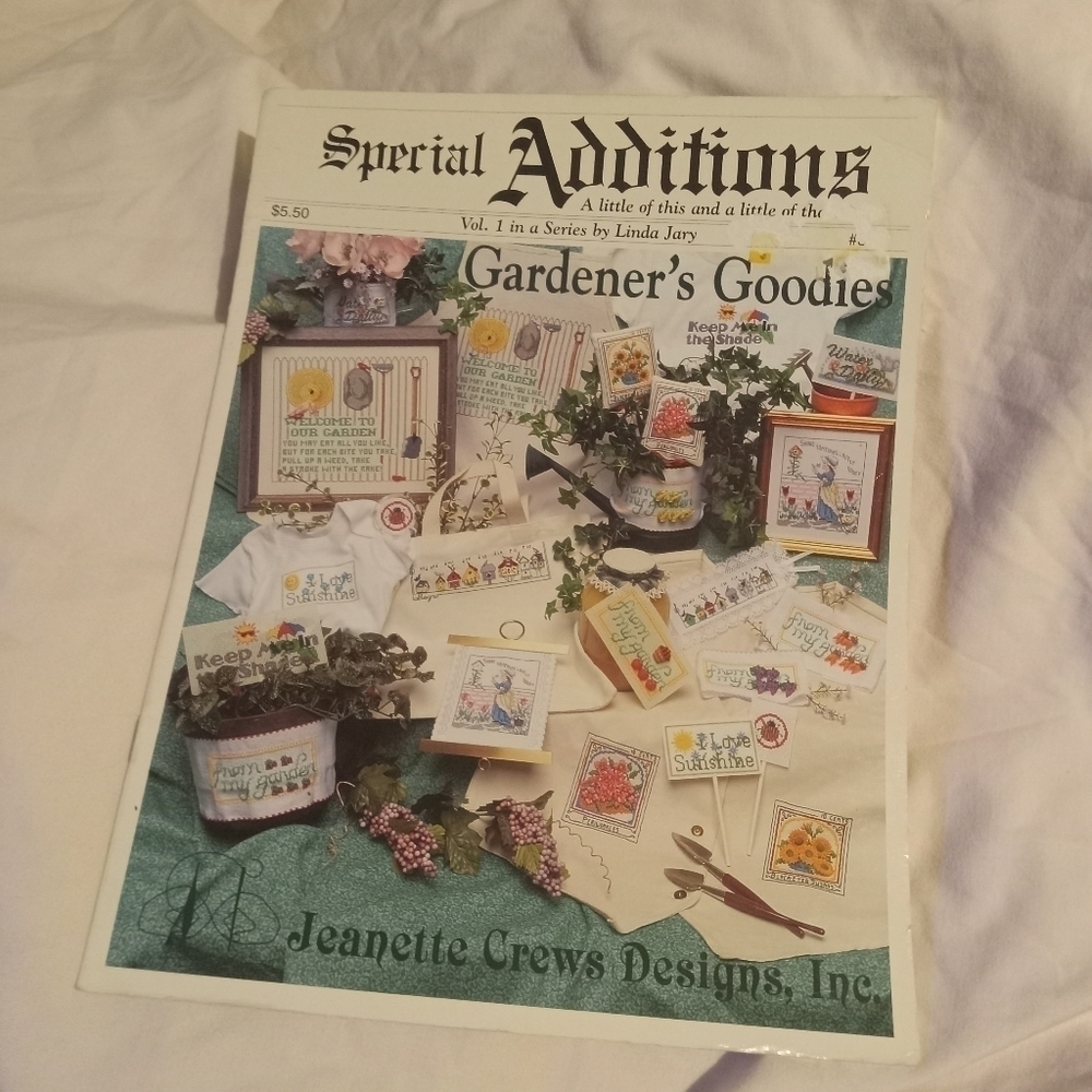 Special Additions Gardener's Goodies Cross Stitch Pattern Booklet Gardening